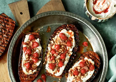 Gegrillte Aubergine