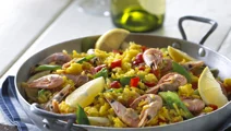 Paella met Garnalen