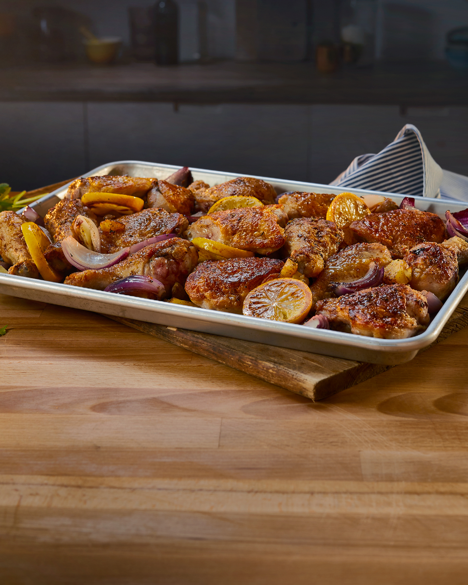 Greek Lemon Chicken With Spiced Butter