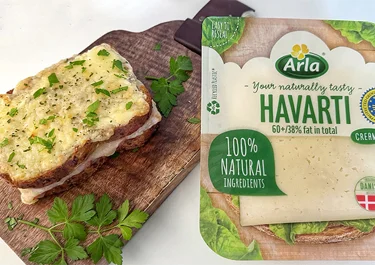 Sándwich Croque Monsieur con Arla Havarti