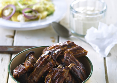 Grillstegte ribben