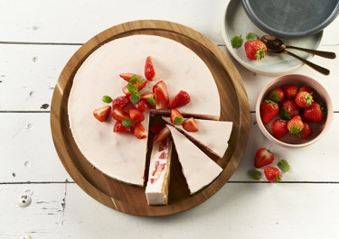 Jordbærcheesecake