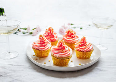 Champagne cupcakes eli samppanjamuffinssit