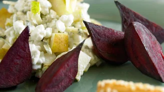 Rostade rödbetor med ostkräm