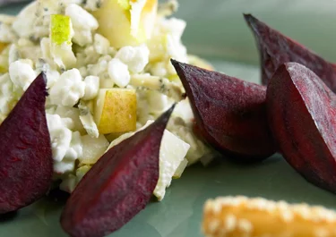 Rostade rödbetor med ostkräm