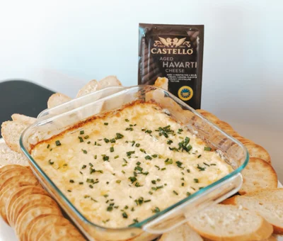 Hot Aged Havarti Crab Dip