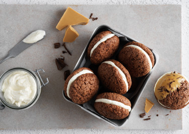 Choklad- och apelsinwhoopies