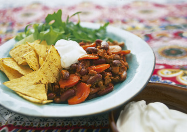 Snabb chili med chorizo