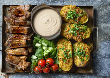 Kamben med BBQ-sås