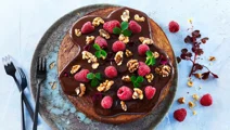 Bananencake met skyr en chiazaad