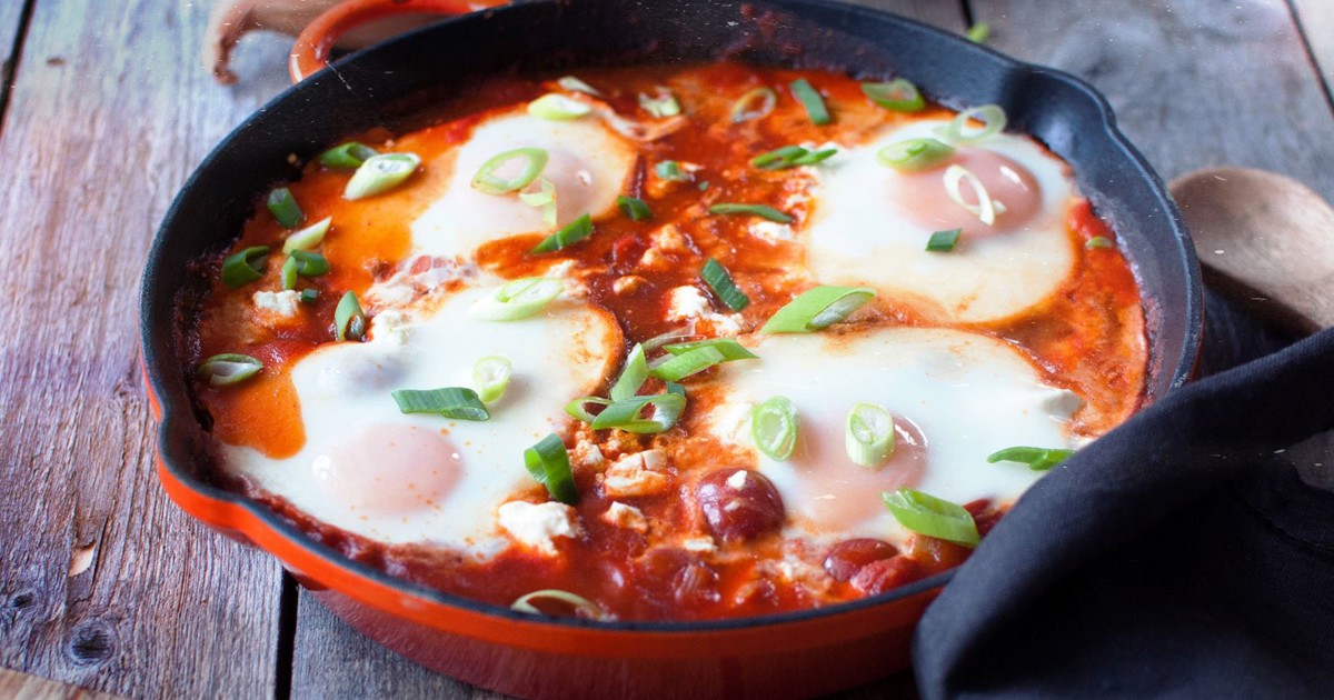 Recept voor Shakshuka met witte kaas | Arla - Recept | Arla