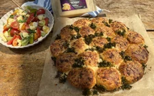 Tomato, Kale & Castello® Tickler Extra Mature Cheddar Pull-Apart Bread