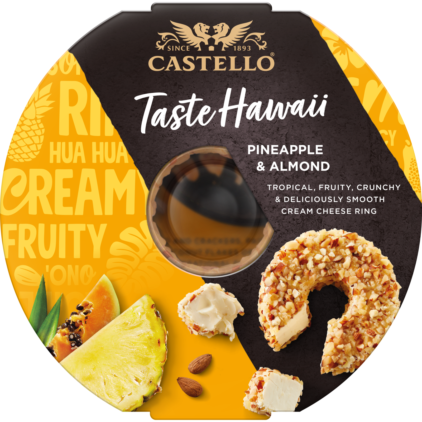 Ser dekorowany kremowy Ananas 125 g