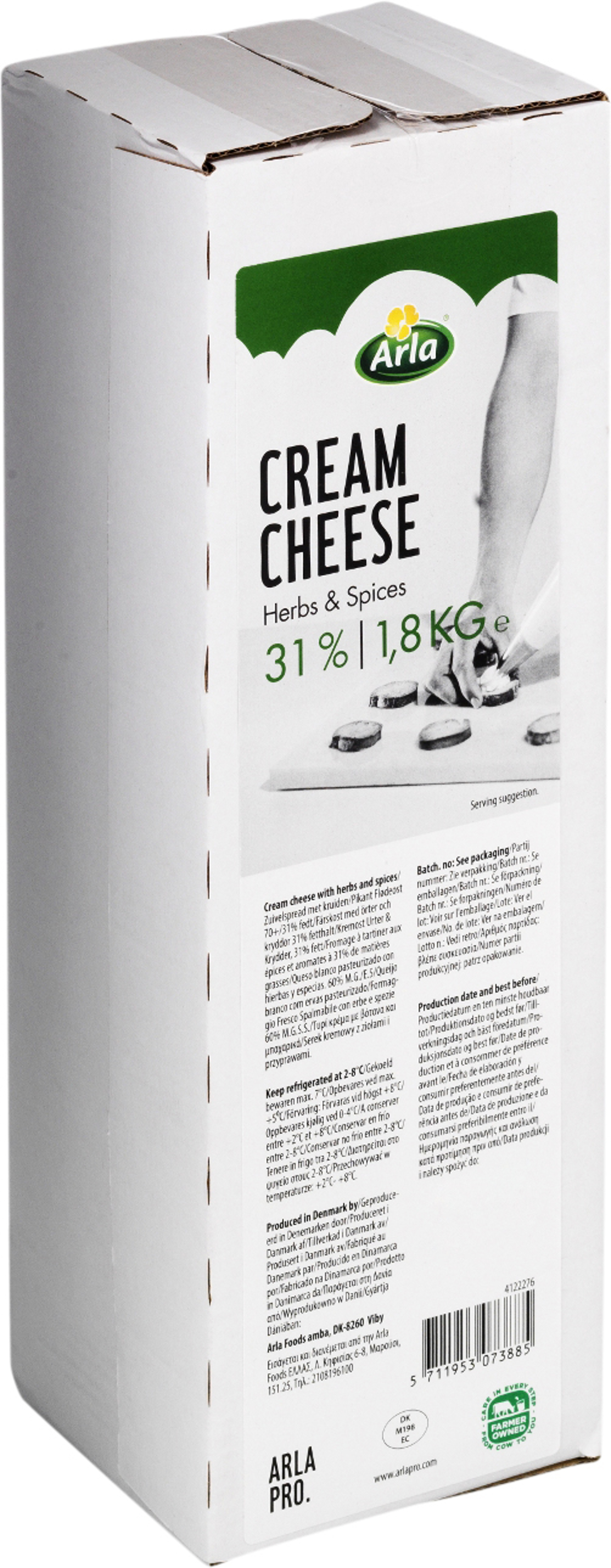 Cream Cheese Herbs & Spices 31% 1,8kg