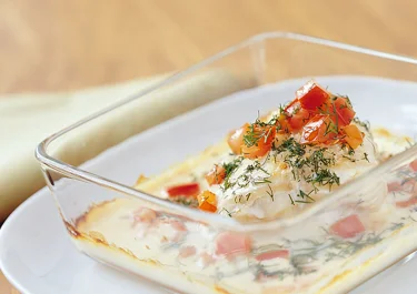 Gratinerad ansjovisfisk