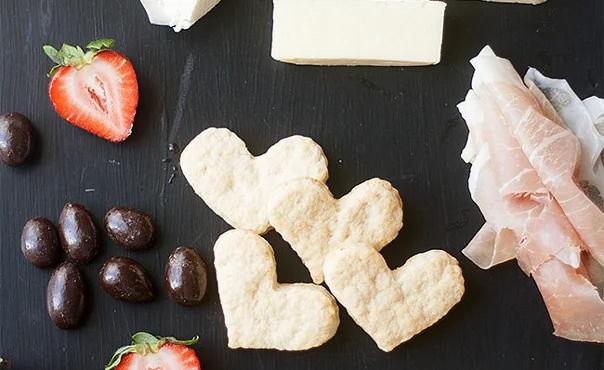 Sweetheart cheese board