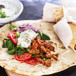 Gyros i tunnbröd med tzatziki