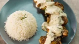 دجاج مع صلصة الفطر