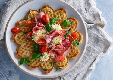 Proteiinipitoiset vohvelit