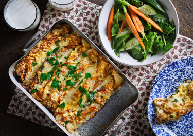 Crêpes med räkfyllning