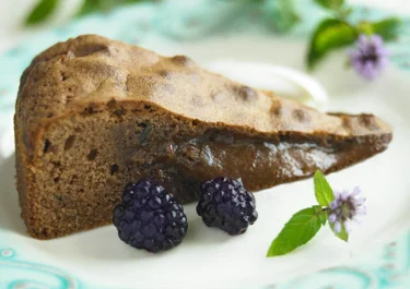 Ljus kladdkaka med mynta