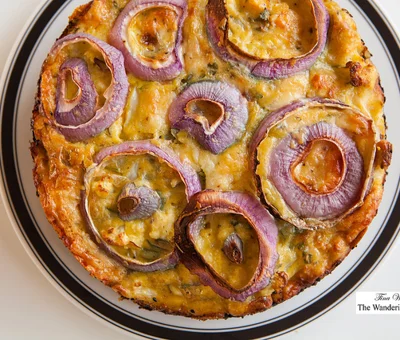 Jalapeno Havarti Cheese & cauliflower crustless quiche