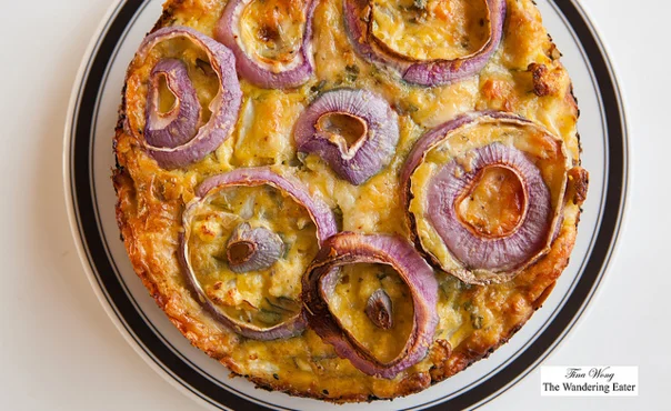 Jalapeno Havarti Cheese & cauliflower crustless quiche