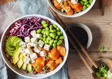 Poke-bowl med laks