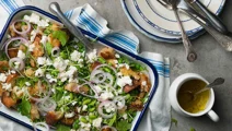 Sallad med sojabönor och fetaost