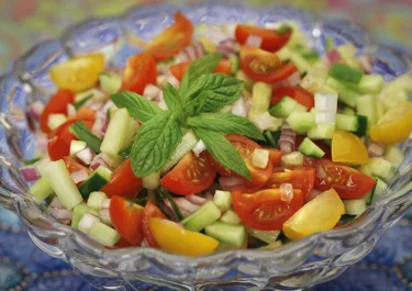 Tomat- och gurksallad