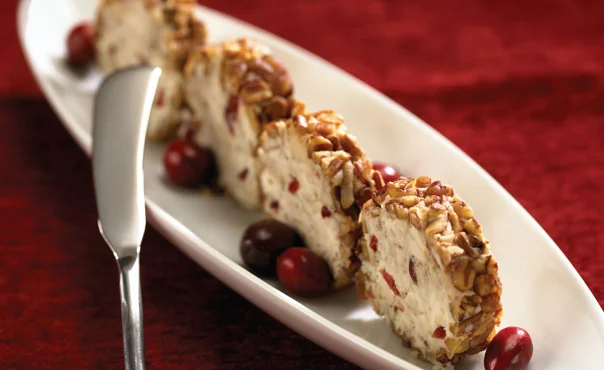 Mascarpone Cranberry Appetizer Roll