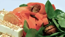 Ensalada de berros, quinoa y Arla Apetina