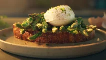 Toast met asperges