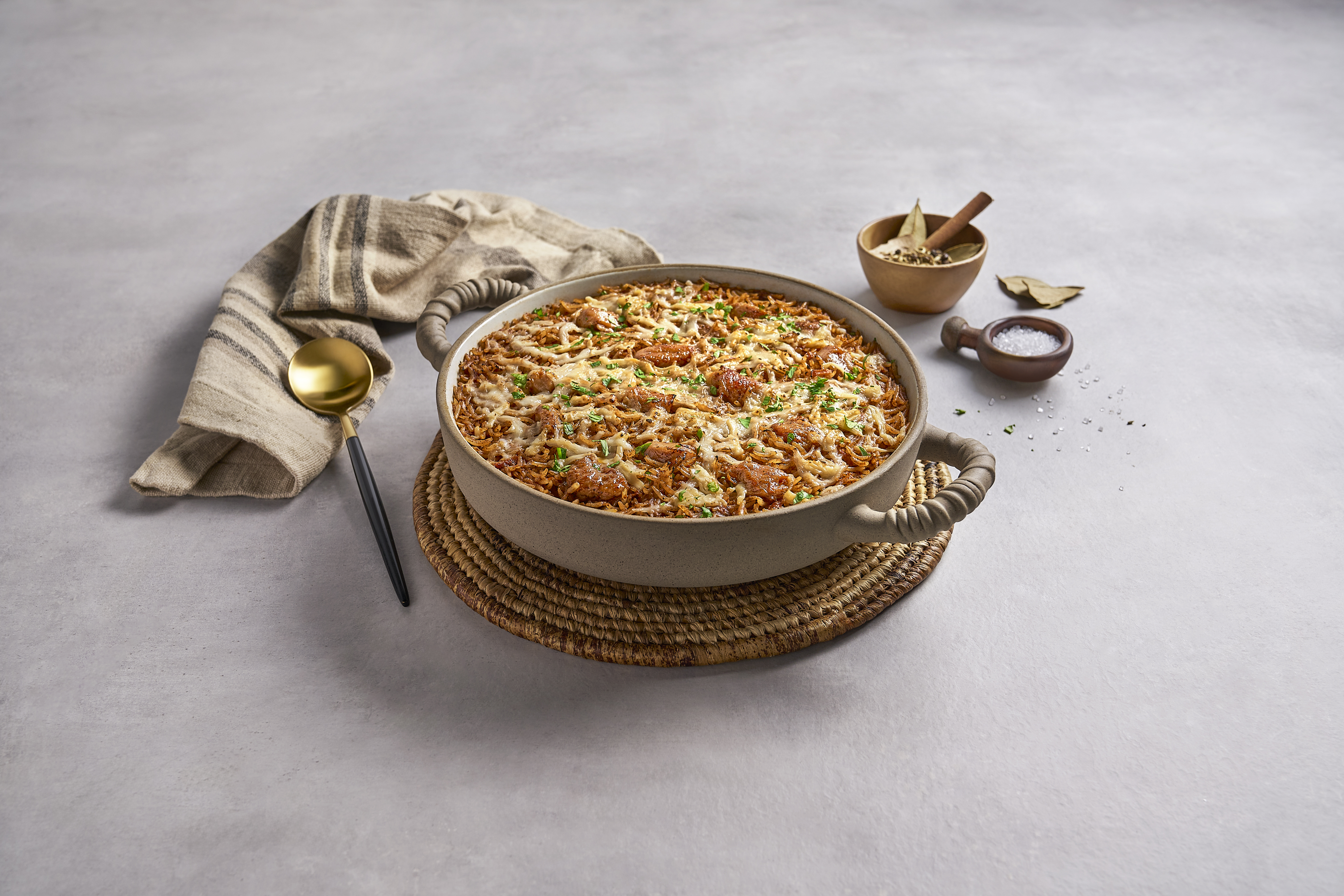 رز كبسة مخبوز مع الجبنة