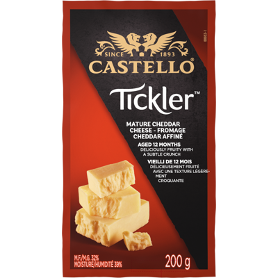 CASTELLO® TICKLER™ MATURE CHEDDAR CHEESE