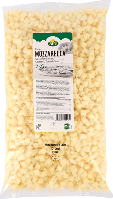 Arla® Pro Mozzarella Würfel 10x10x10 mm, 2kg