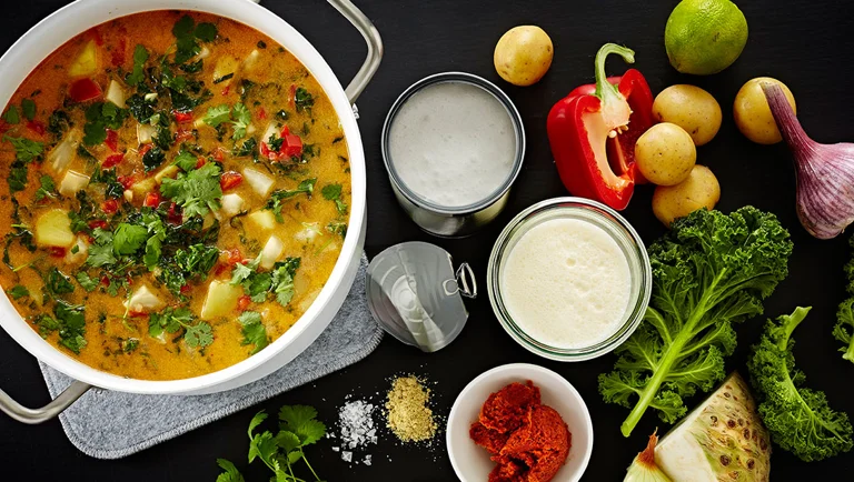 Asiatisk grønkålssuppe