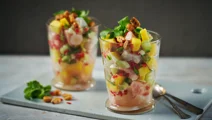 Ceviche med mango och koriander
