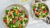 Pastasallad med pestosmak