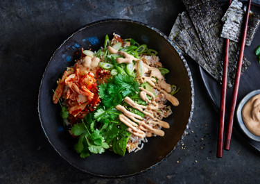 Salmon rice bowl