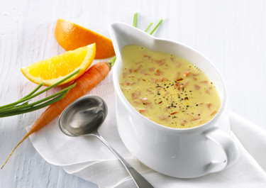 Cremet safransauce med appelsin