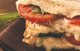 Emmental and Grilled Vegetable Pan Bagnet