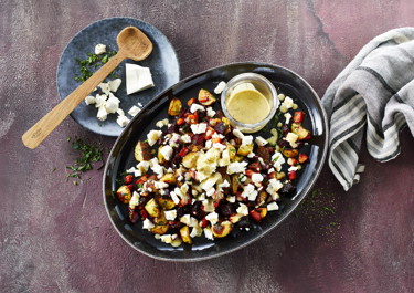 Bagt rodfrugtsalat