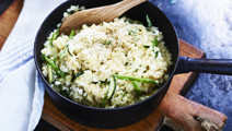 Risotto med cottage cheese