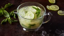 Äpplejuice med mynta och lime