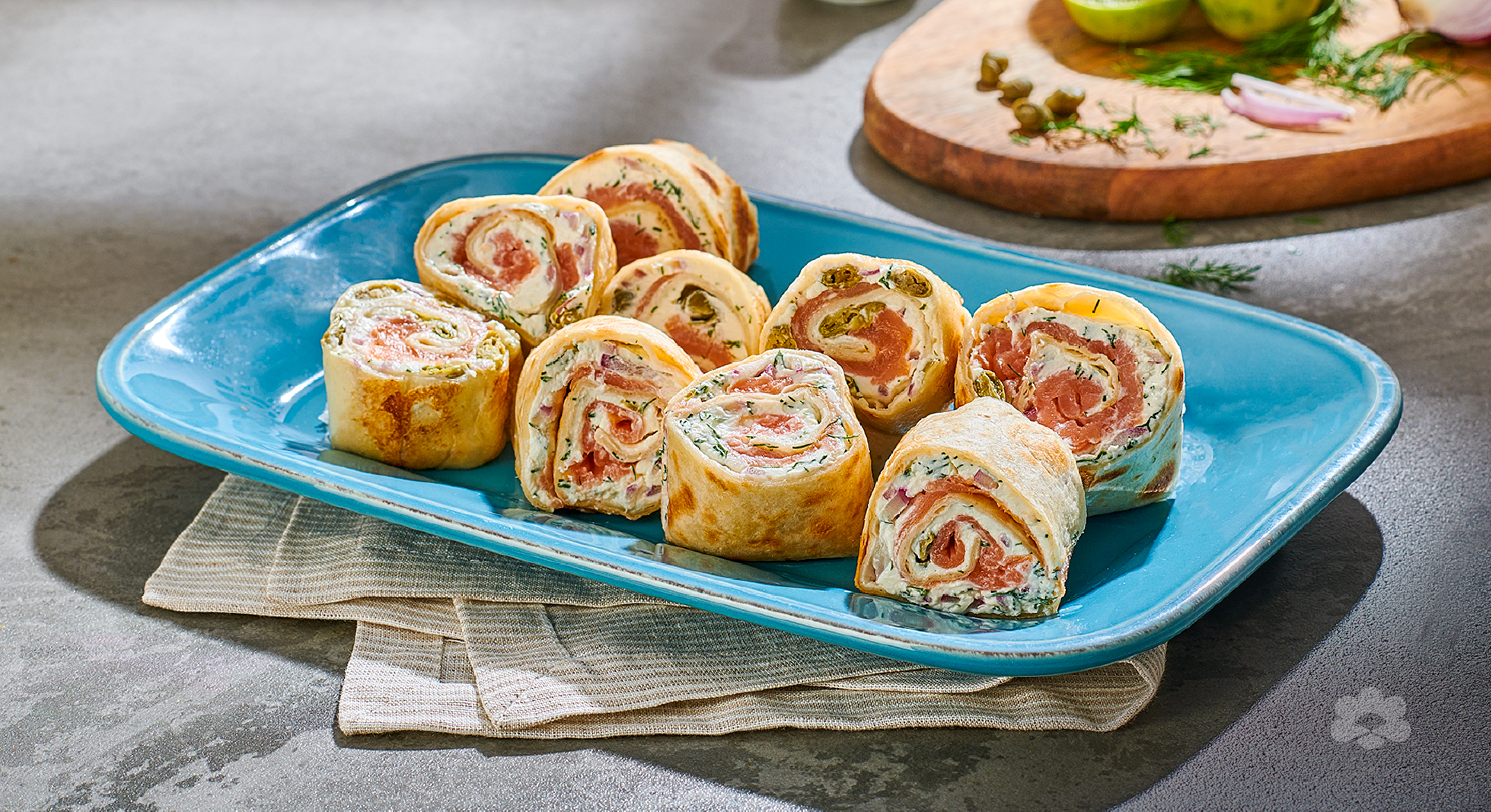 Smoked Salmon and Cream Cheese Pinwheel Rolls