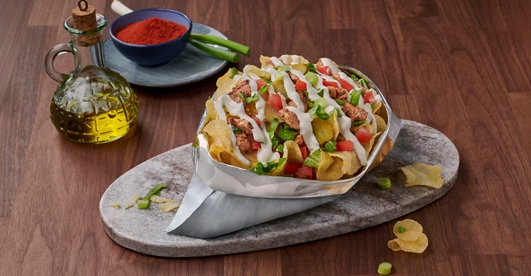 شيبس مع شاروما الدجاج (تريند الشيبس)