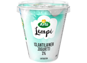 Arla Lempi islantilainen jogurtti 3% 300g, laktoositon