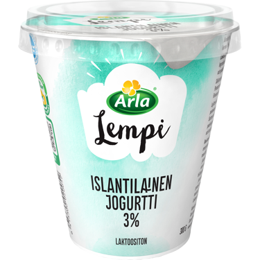 Arla Lempi islantilainen jogurtti 3% 300g, laktoositon