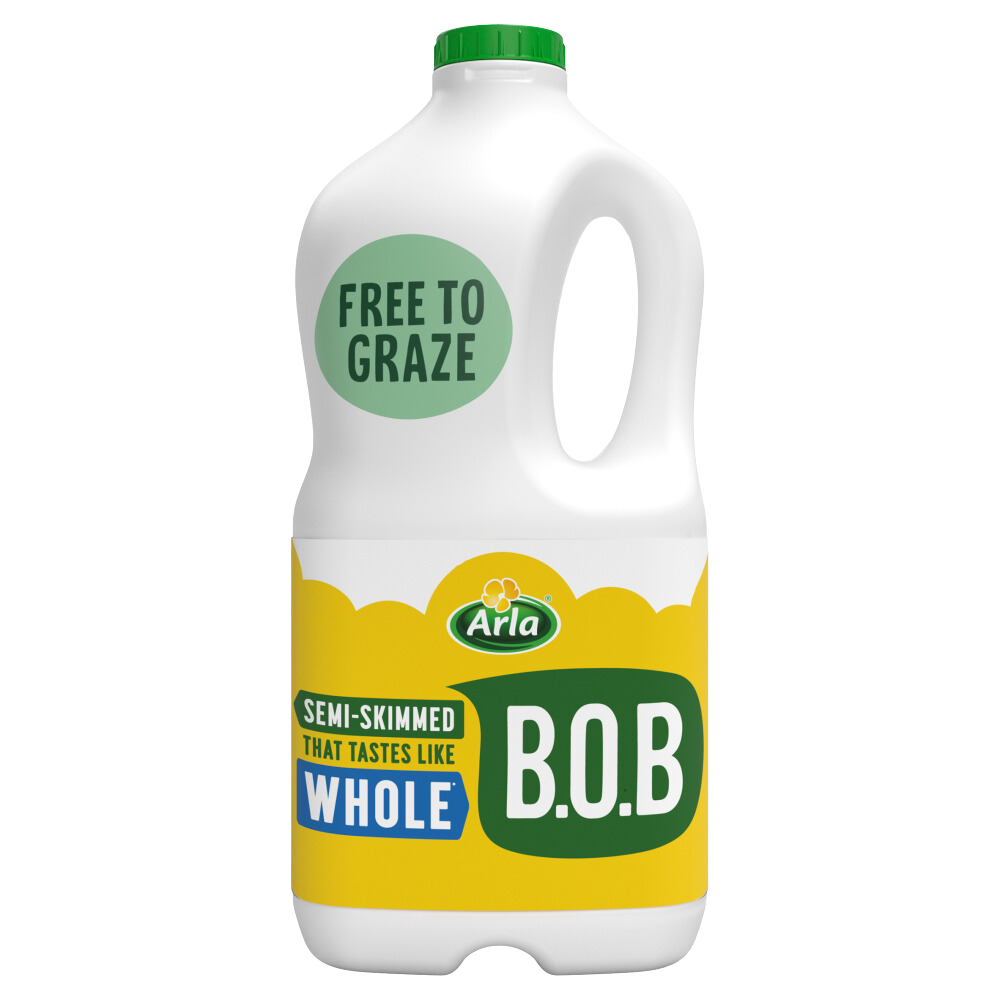 Arla Best Of Both Milk (B.O.B) Semi Skimmed Milk Tastes Like Whole 2L ...